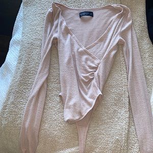 Abercrombie and Fitch pink bodysuit